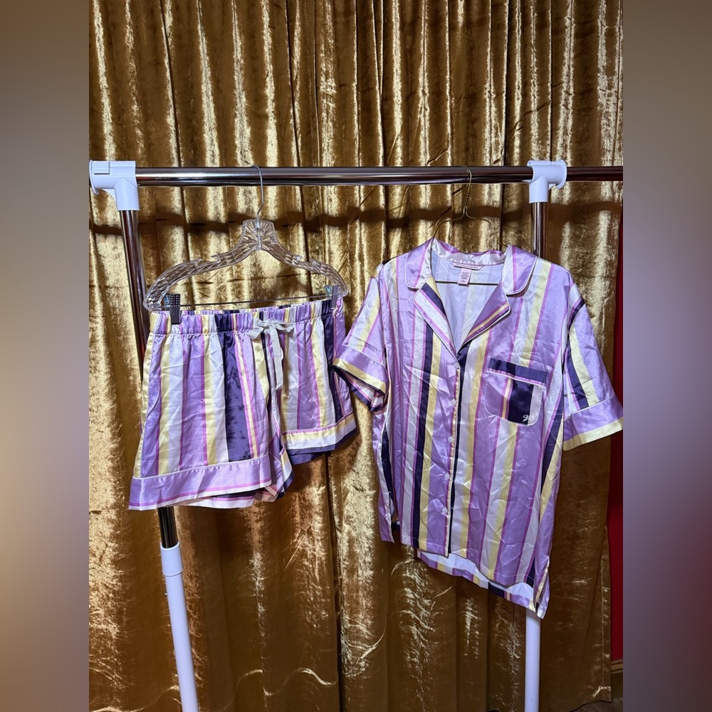 Victorias Secret satin short pajama set